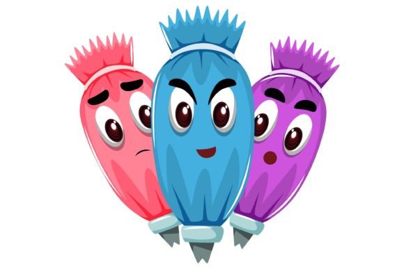Download Cute Kitchenware Character Illustration - Kitchenware Collection