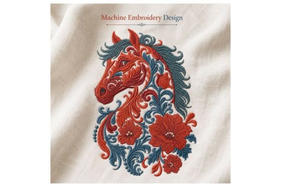 Download Floral Horse Ornament - Horse ornament Collection