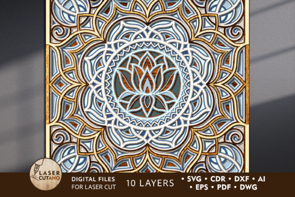 Download Multilayer Cut File MANDALA - Premium Resources