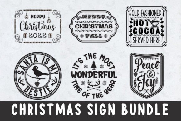 Download Christmas Sign Bundle - Christmas sign Collection