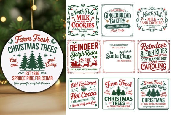 Download * Farmhouse Christmas Sign Bundle * - Christmas sign Collection