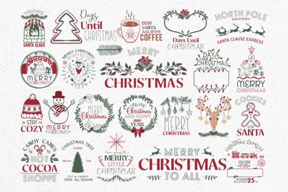 Download Christmas Sign Bundle, Farmhouse Christm - Christmas sign Collection