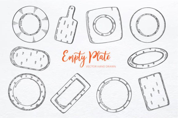 Download Kitchenware Collection Top View Sketch - Kitchenware Collection