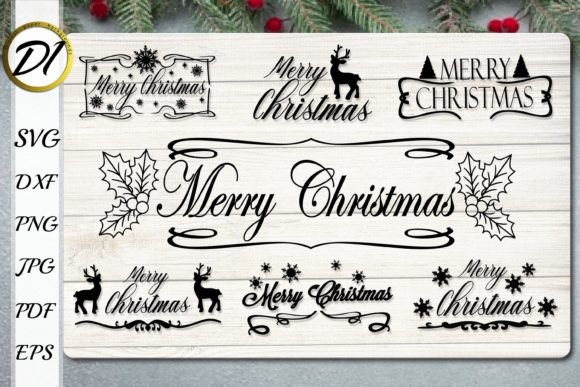 Download Christmas Sign Decor SVG Bundle - Christmas sign Collection