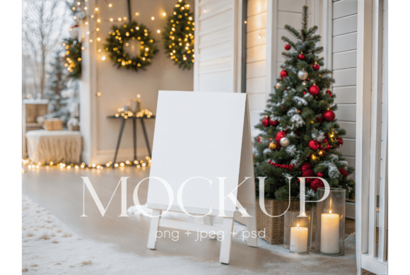 Download Cozy Porch Christmas Sign Mockup - Christmas sign Collection