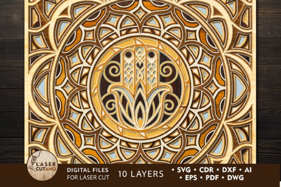 Download Multilayer Mandala Wood or Paper Cut - Multilayer Collection
