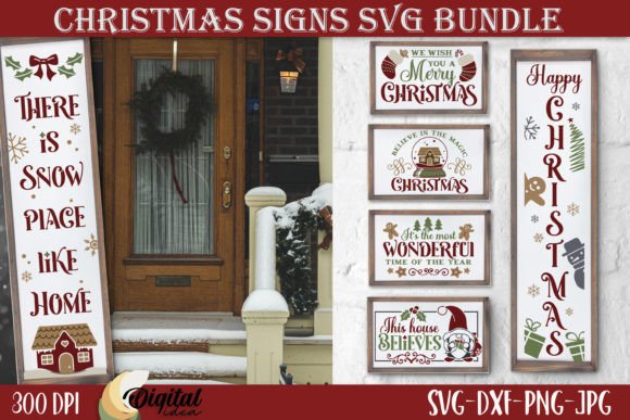 Download Christmas Sign Bundle SVG. Merry XMas - Christmas sign Collection