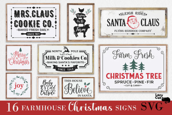 Download Farmhouse Christmas Sign Bundle - Christmas sign Collection