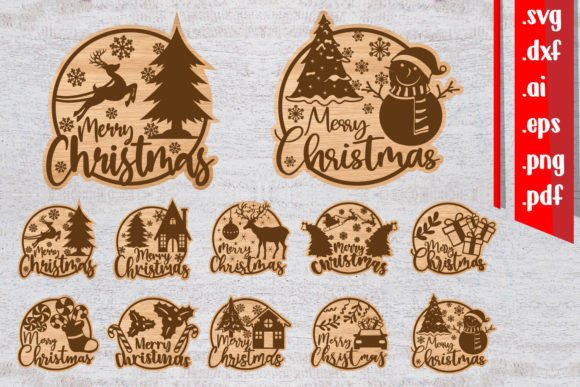 Download Christmas Sign Bundle | Christmas Laser - Christmas sign Collection