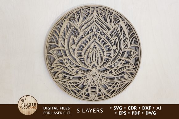 Download Multilayer Cut Files - Lotus Mandala - Premium Bundle