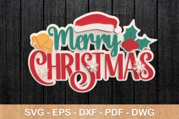 Download Merry Christmas Sign with Santa Hat - Christmas sign Collection